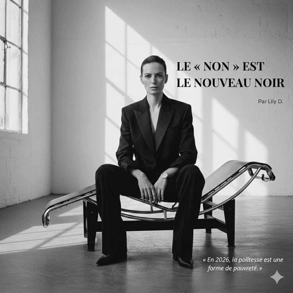 LE « NON » EST LE NOUVEAU NOIR : L’Élégance de la Rupture.